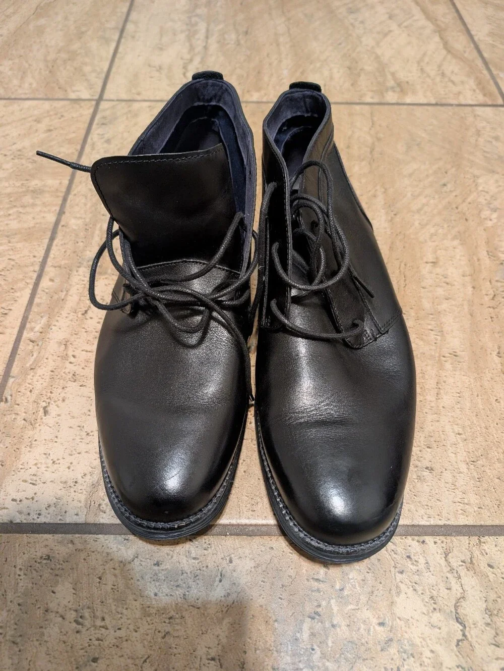 Cole Haan OriginalGrand Chukka Boots Mens Size 13W Black Leather Casual